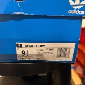 Adidas Rivalry Low in Black and White